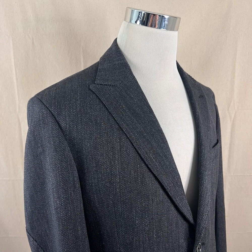 Joseph Abboud 42S Sport Coat Sondrio Cotton Grey Twill Two Button Double Vented